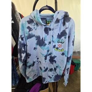 Sad World Hoodie Tie Dye Pastel Blue Graphic20